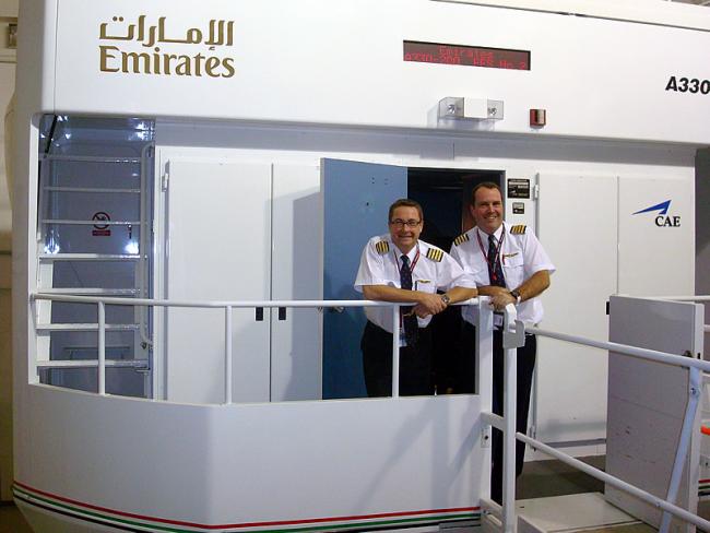 Emirates Airbus A330 simulator in Dubai