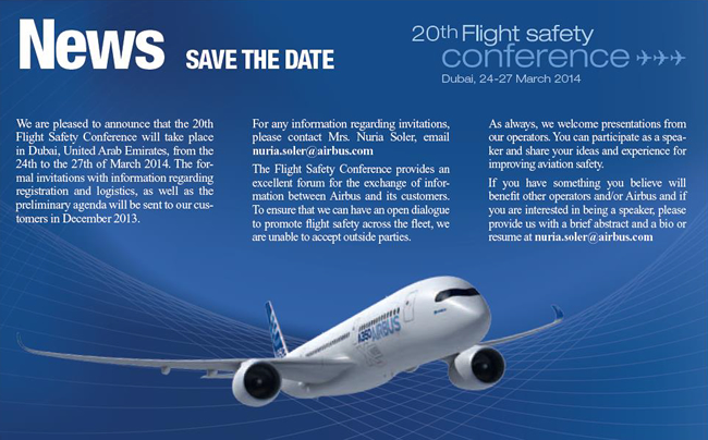 Airbus Safety Conference 2014 in Dubai