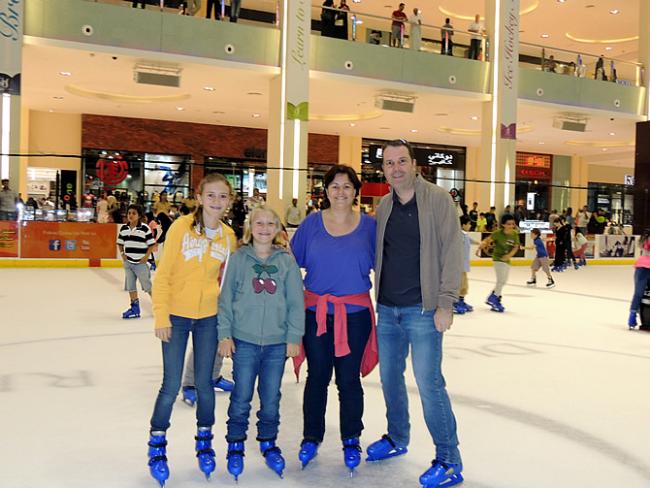 Schaatsen in Dubai op de Ice Rink in Dubai Mall