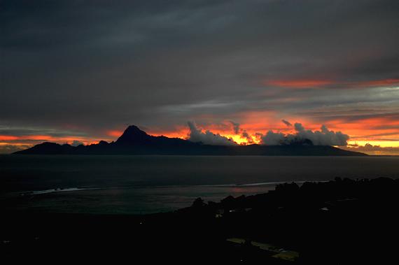Sunset from Tahiti