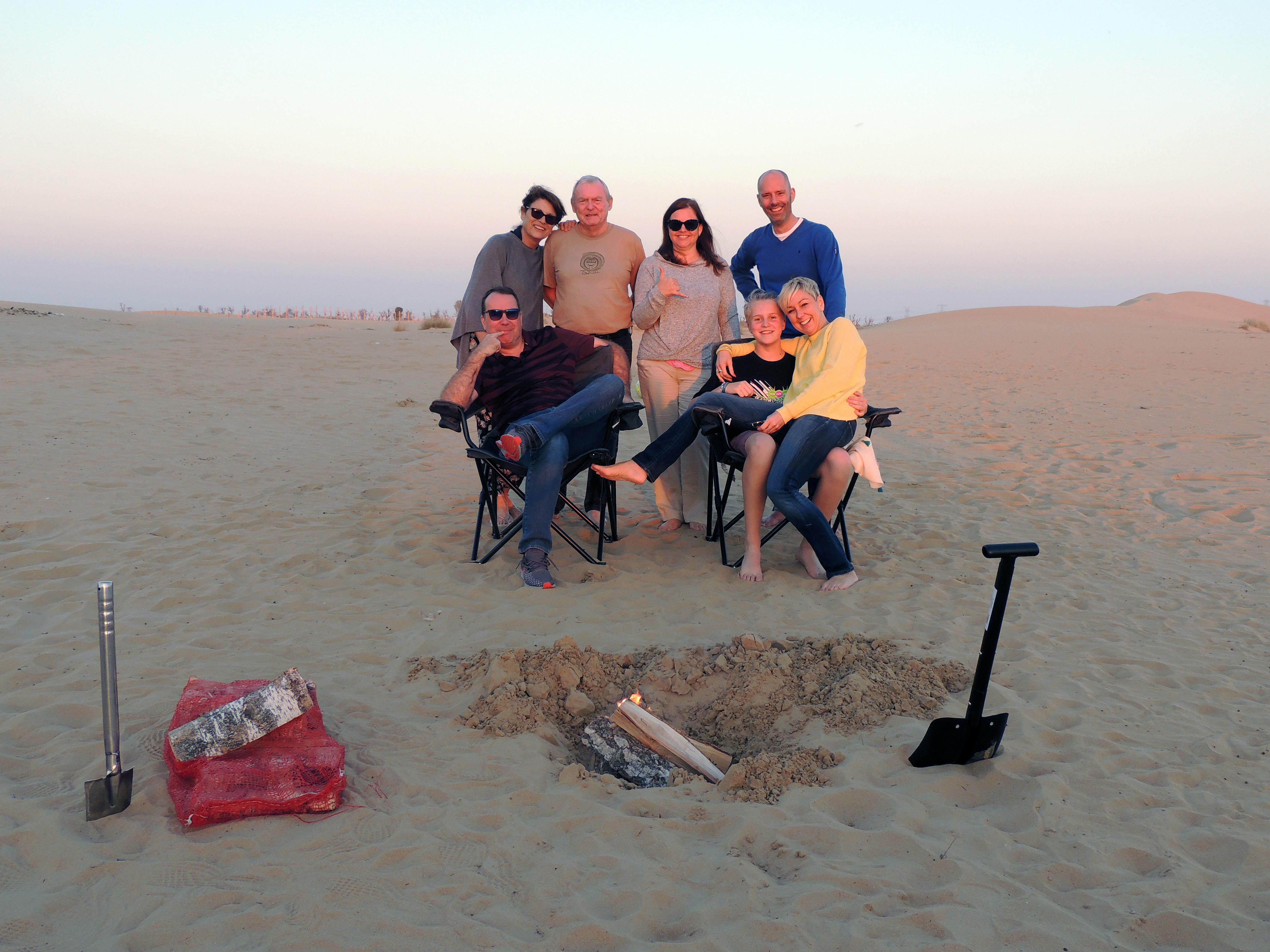 Barbecue in de woestijn