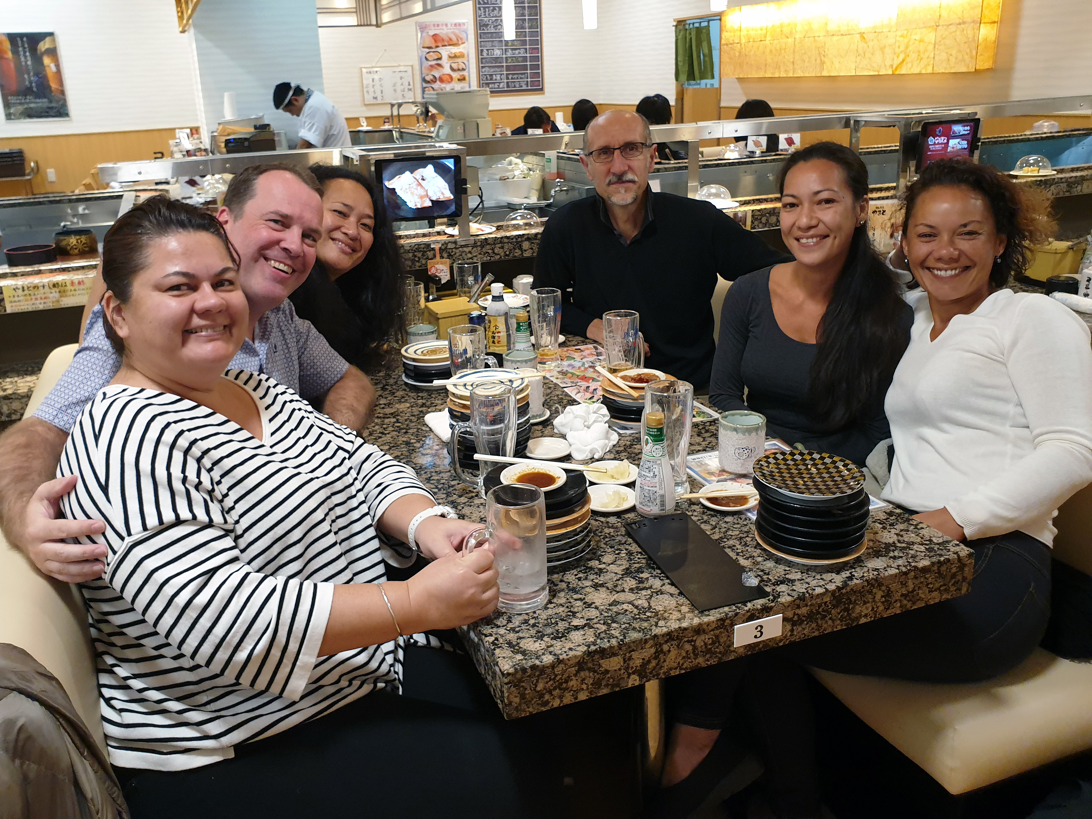 Sushi in AEON MALL Narita