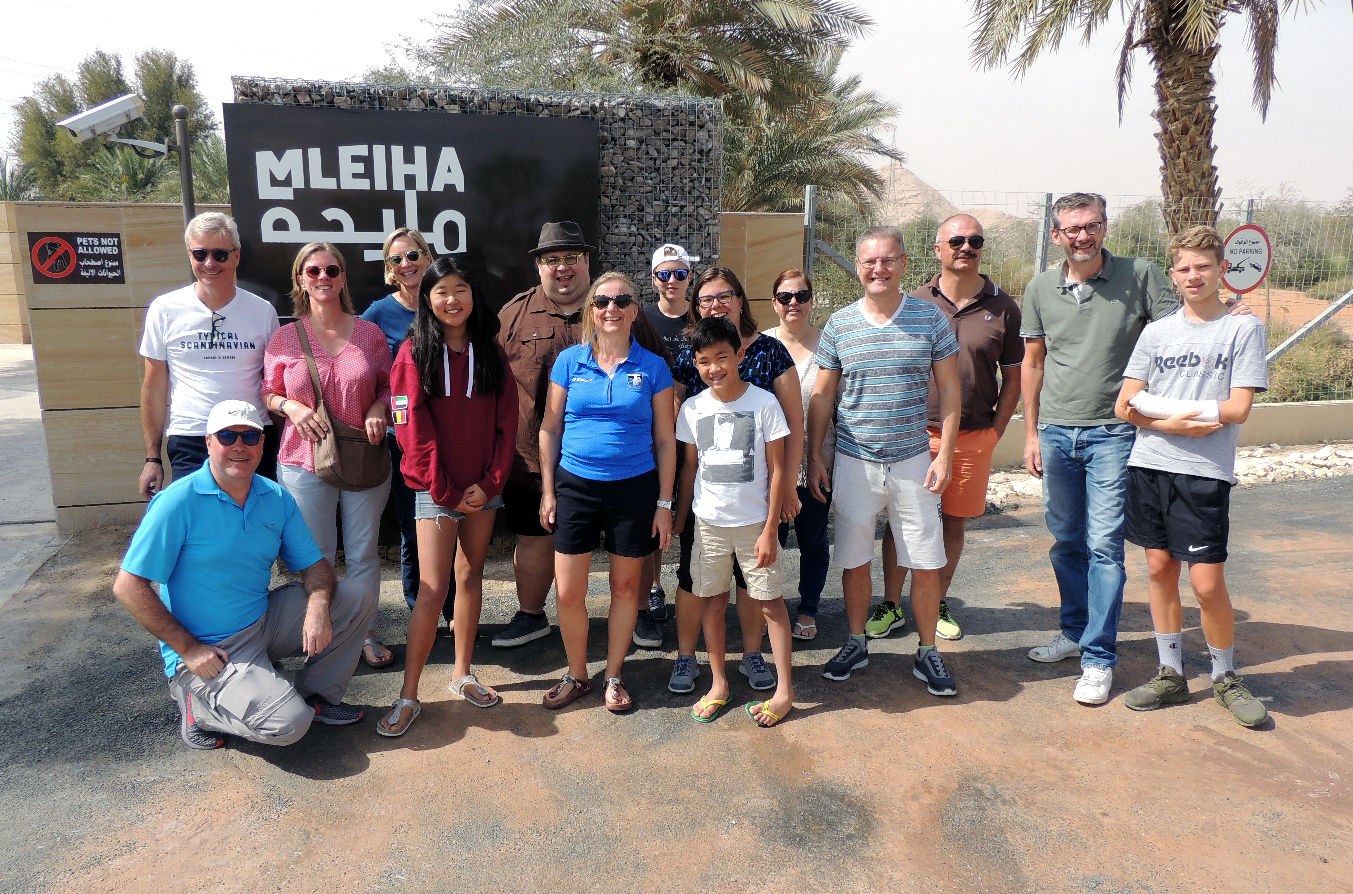 Groepsfoto Belgian Club Dubai