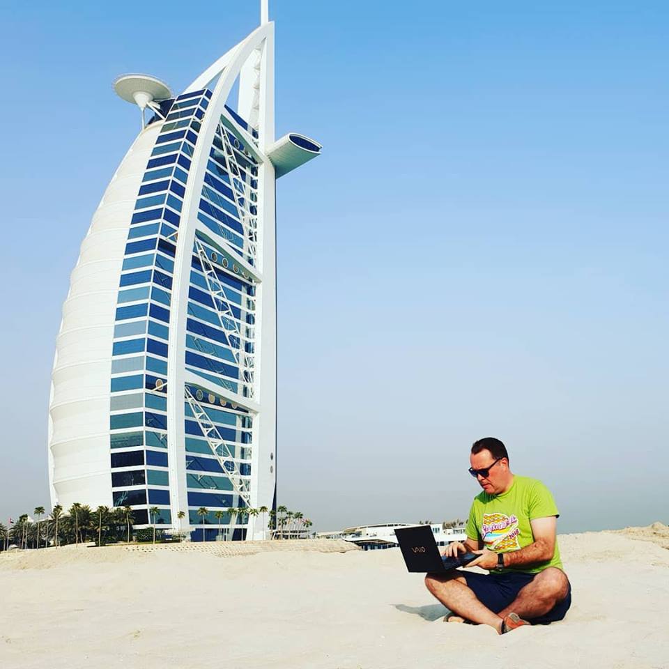Suikerrock aan de Burj Al Arab in Dubai