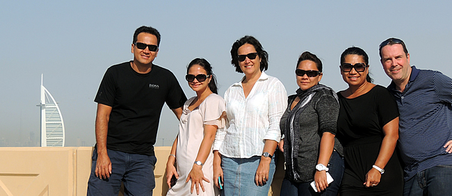 ATN crew aan Burj Al Arab