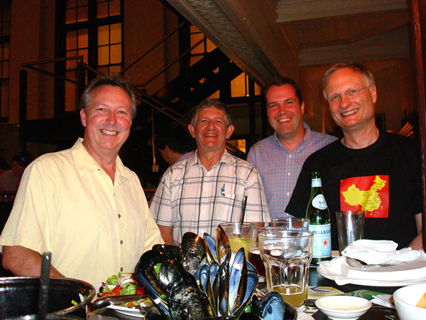 In Belgian Beer Café met ex-Sabena collega Holger Hebert