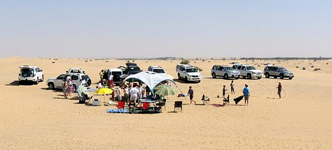 Belgische BBQ in de Dubai woestijn