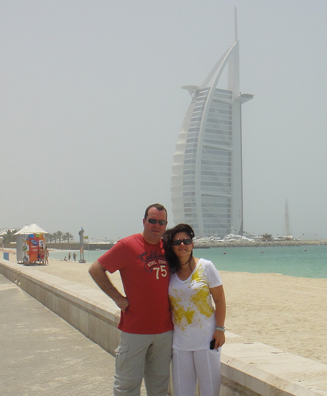 Zeven sterren hotel Burj al Arab in Dubai