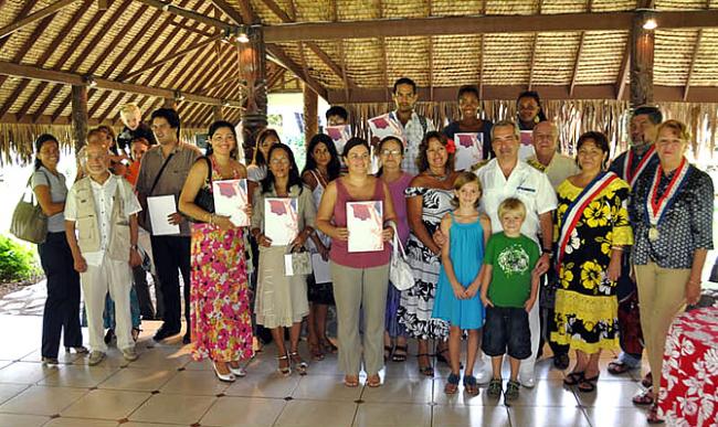 Groepsfoto met Richard Didier