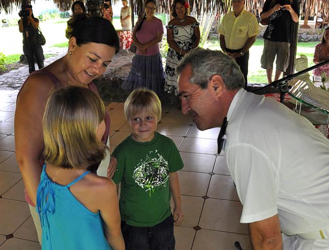 Kristel, Sara, Roos en Richard Didier