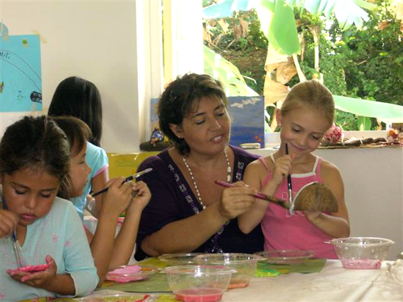 Sandrine en Sara in volle actie