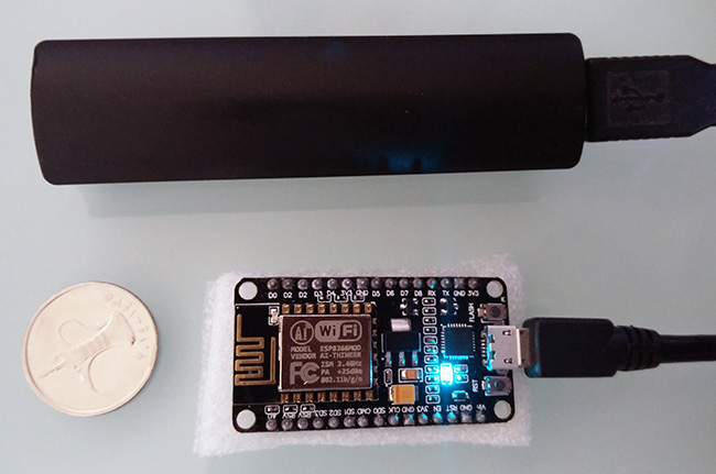ESP8266 met powerbank