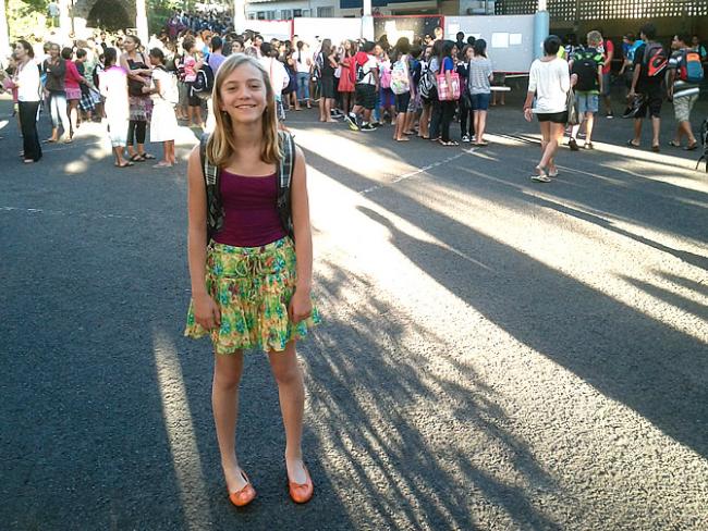Eerste schooldag in CLM, Collège La Mennais, Papeete
