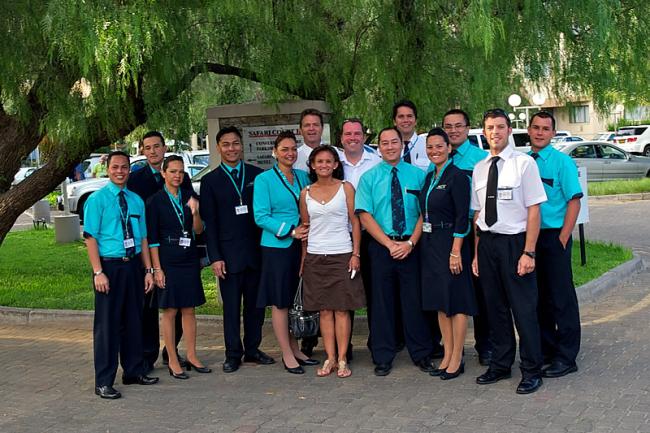 ATN crew in Windhoek