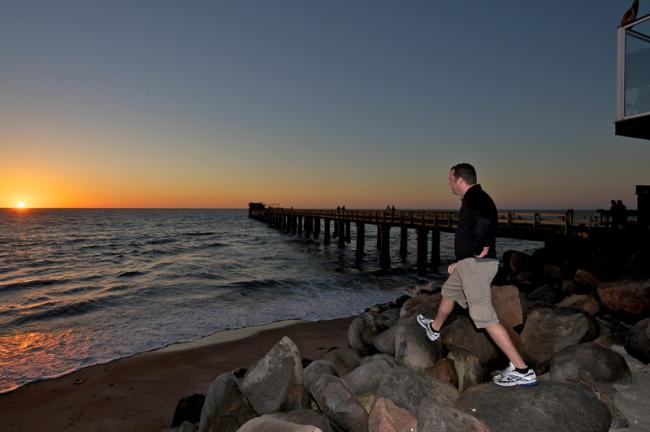 Sunset in Swakopmund, Namibia