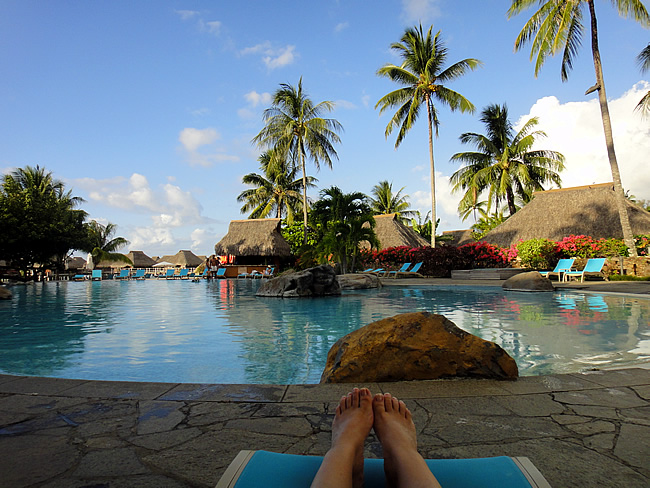 Zwembad Hilton Hotel Moorea