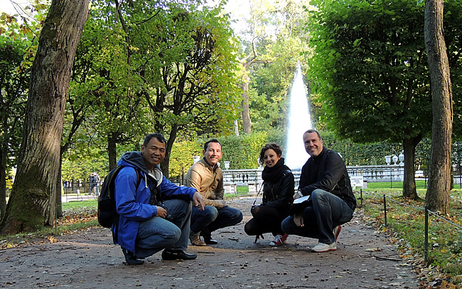 Peterhof Pyramid Fountain Saint-Petersburg, Russia