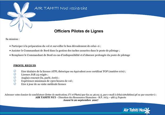 OPL Air Tahiti Nui