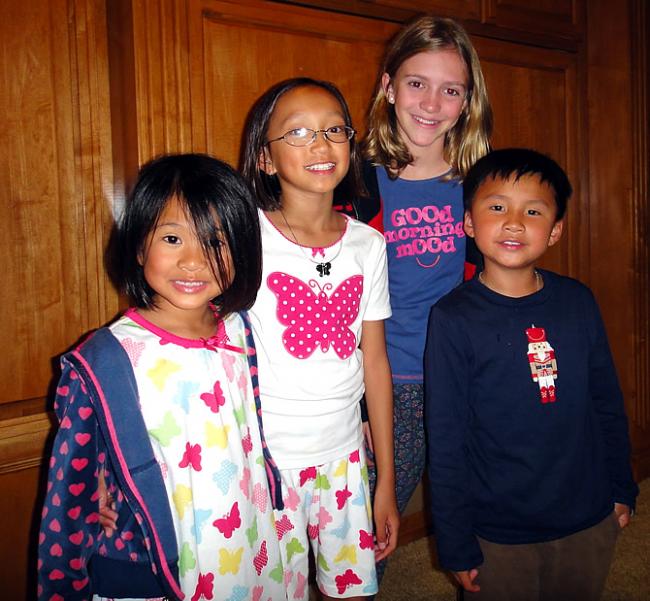 Hannah, Hallie, Sara en Eden