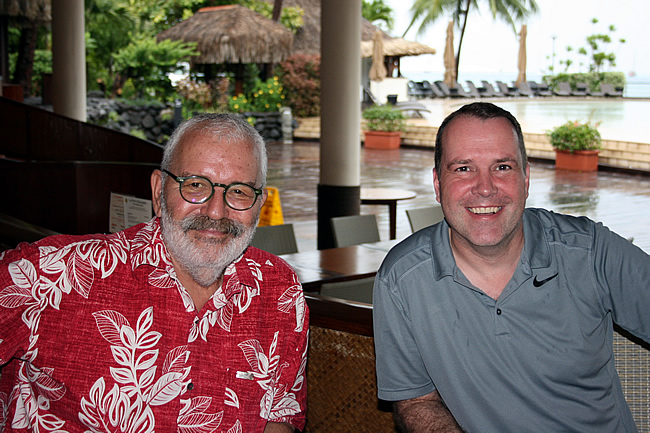 Pierre Lesage in Intercontinental Hotel Tahiti