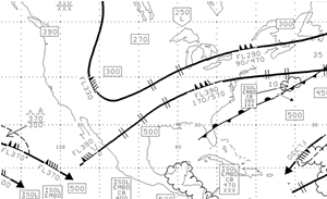 Straalstromen boven de USA