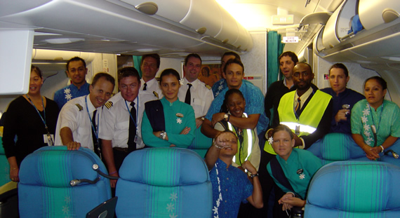 Groepsfoto in Trinidad