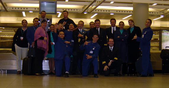 Groepsfoto in New York