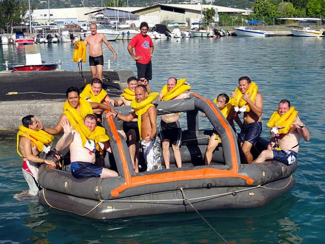 Reddingsoefeningen voor piloten