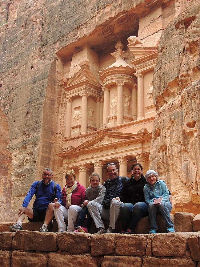 The Treasury of Petra in Jordan