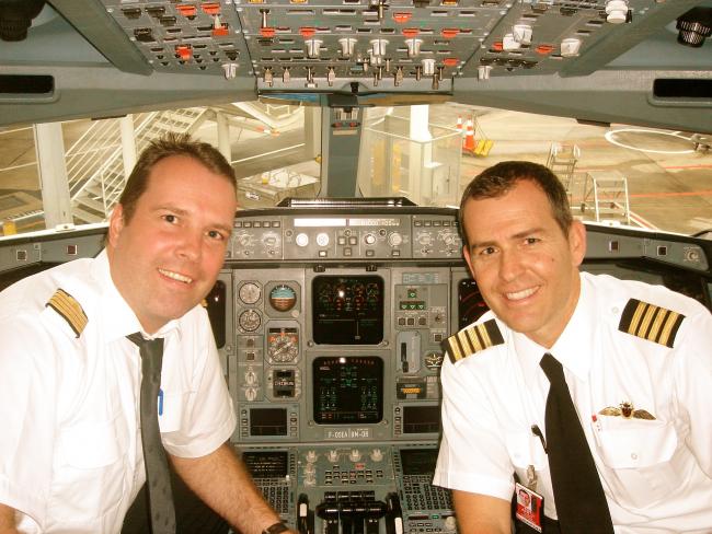 Jan en Patrick in A340