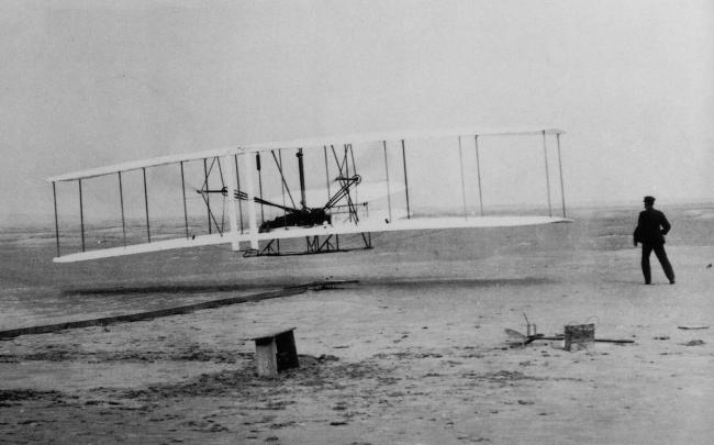 The Wright Brothers eerste vlucht uit 1903