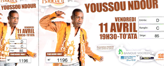 Youssou N'dour in Tahiti
