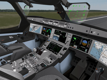 Airbus A350XWB cockpit